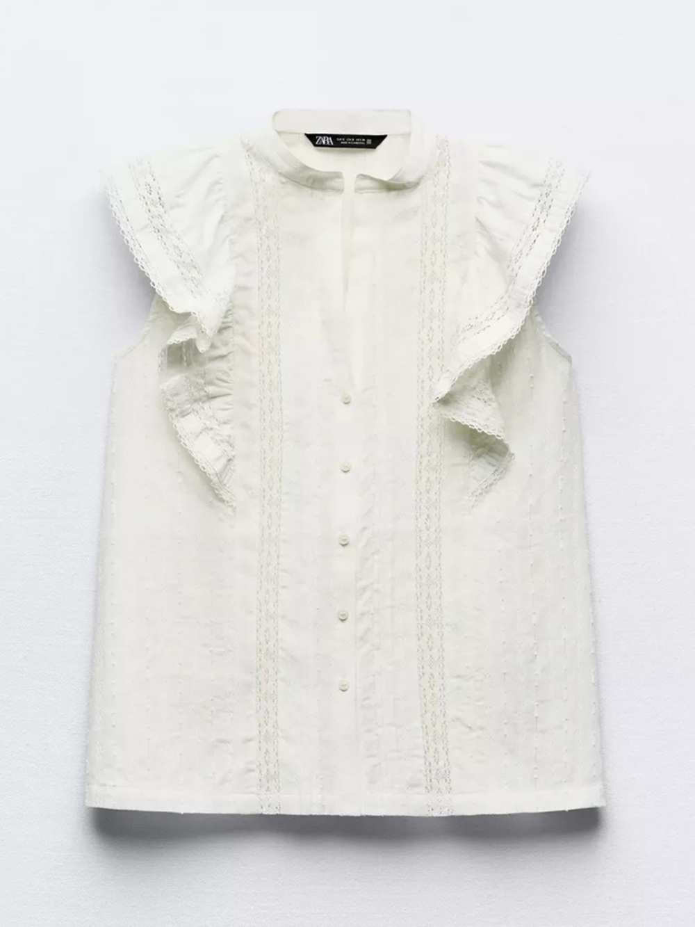 Zara Romantic Sleeveless Blouse